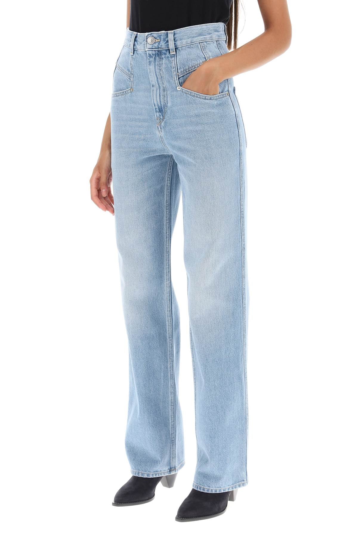 Isabel marant 'dileskoa' straight cut jeans