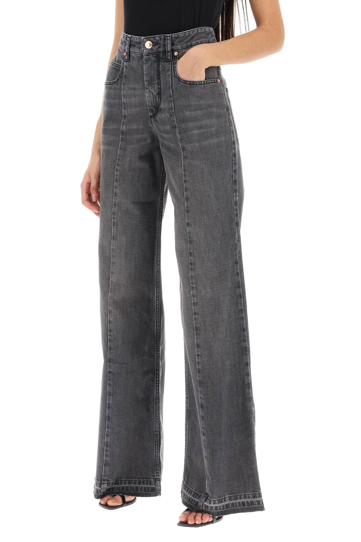 Isabel marant noldy wide leg jeans