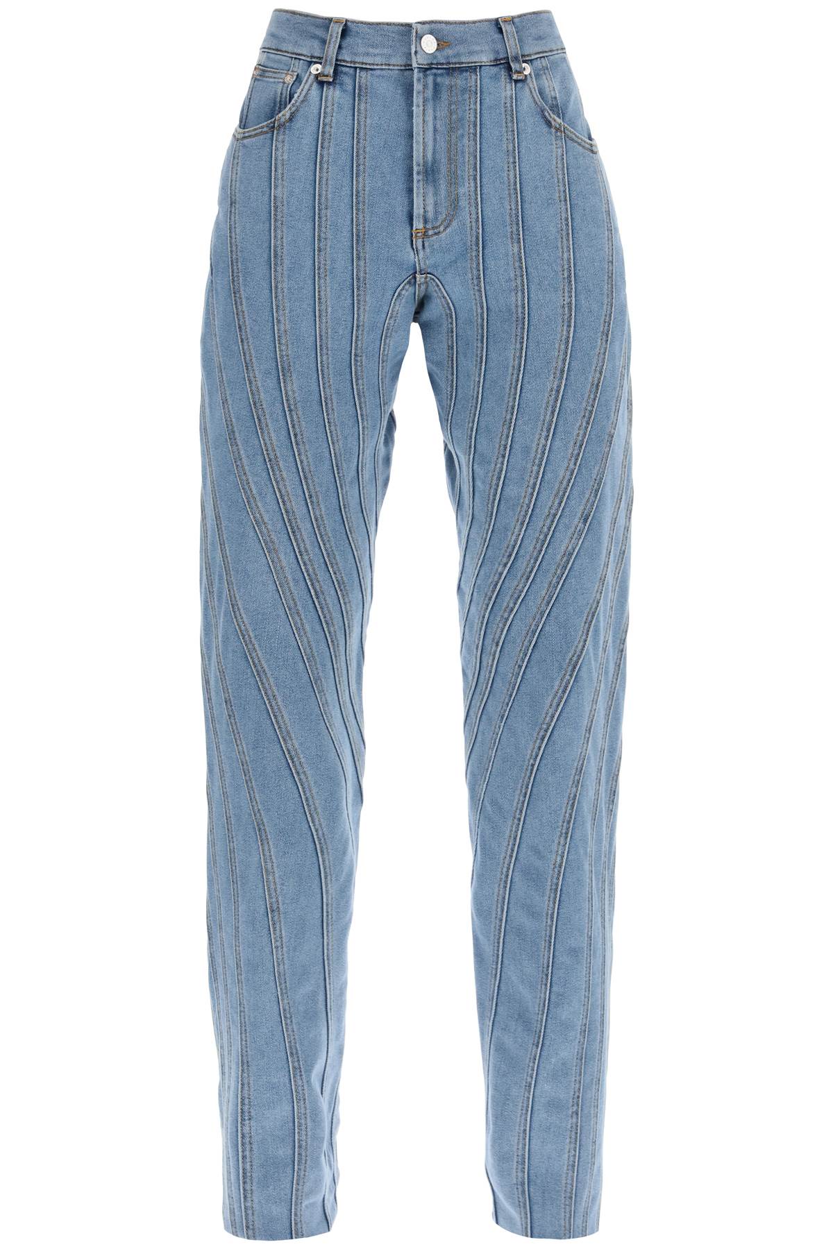 Mugler spiral baggy jeans