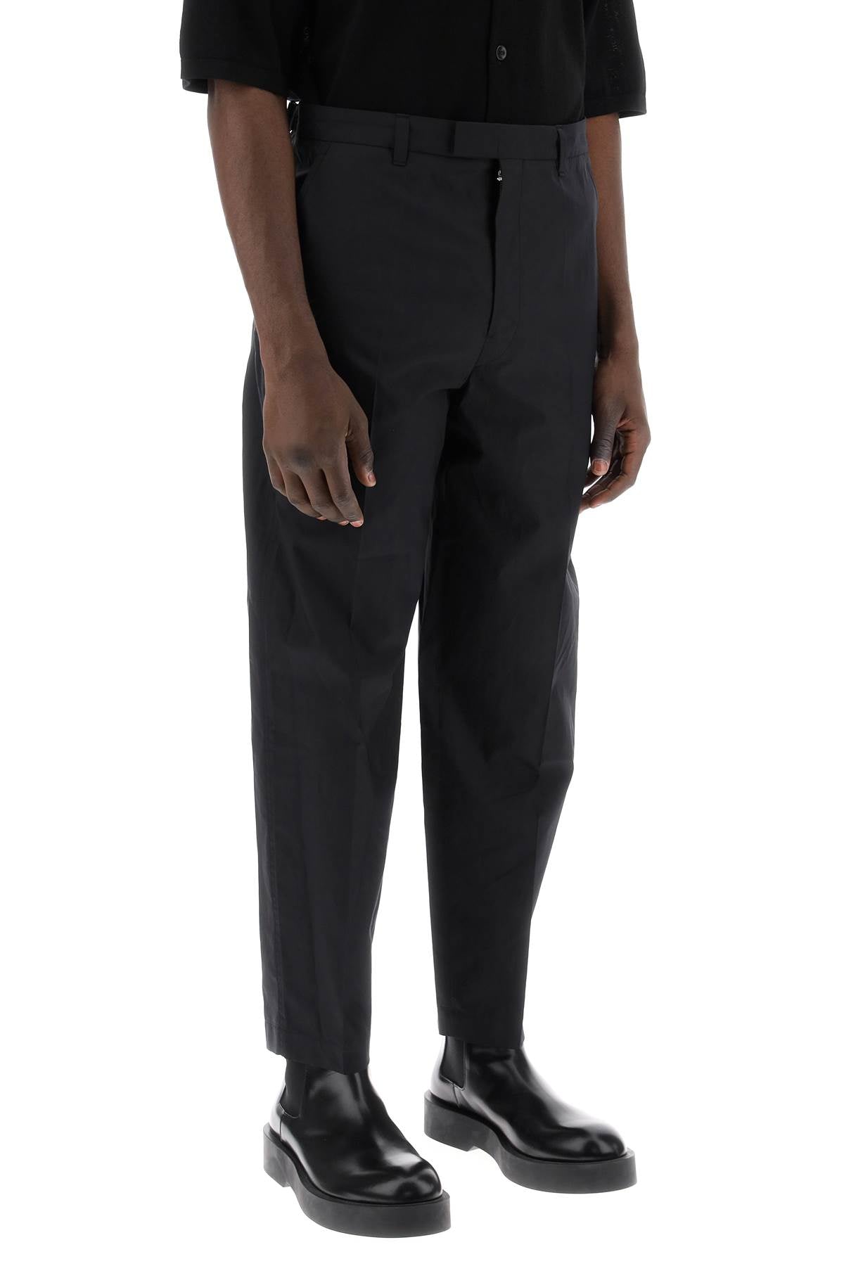 Lemaire cotton and silk carrot pants for men