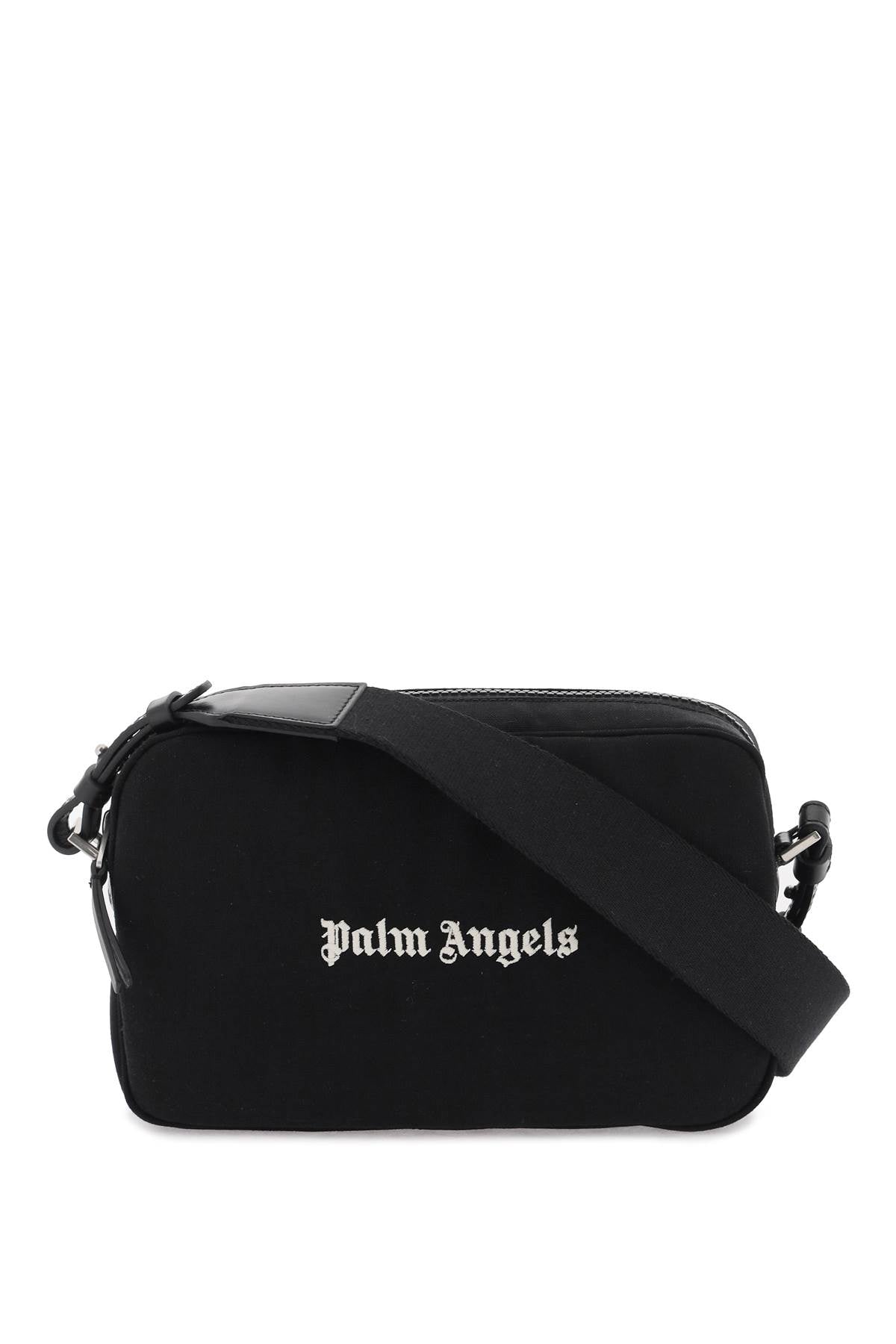 Palm angels embroidered logo camera bag with