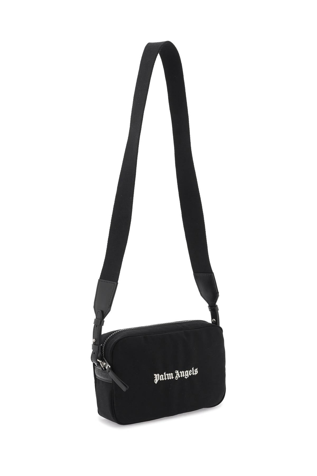 Palm angels embroidered logo camera bag with