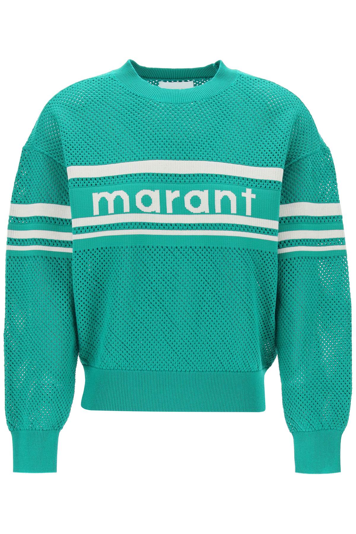 Isabel marant etoile "arwen logo perforated knit pullover