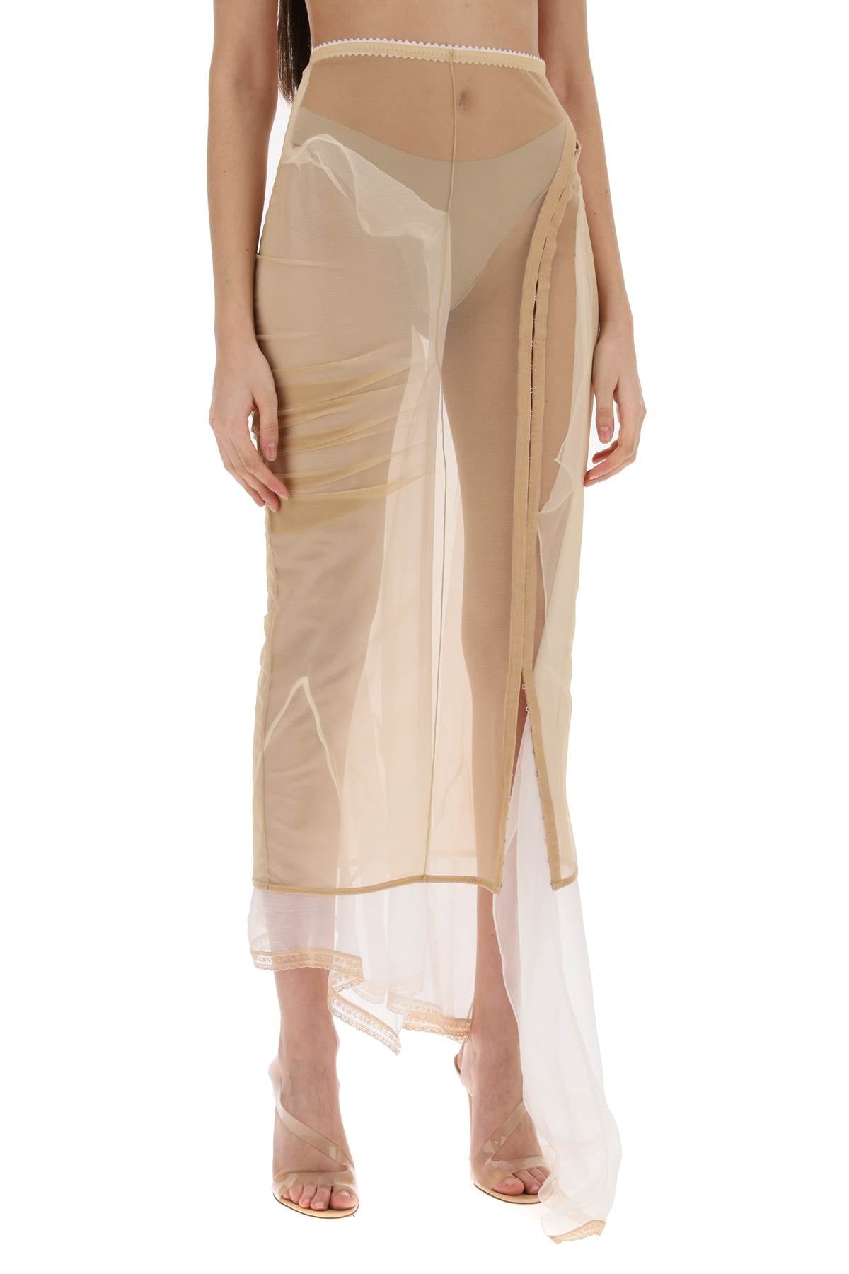 Dilara findikoglu maxi transparent public image skirt.