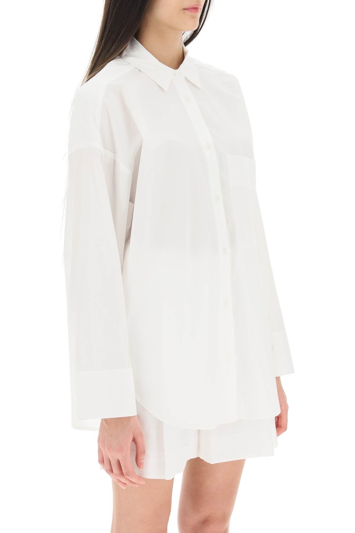 By malene birger derris boxy fit shirt in organic cotton