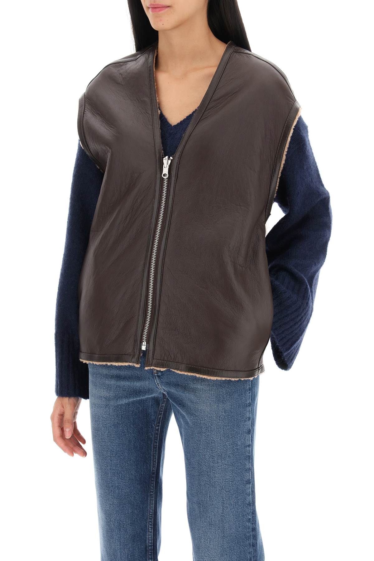 By malene birger veronicas reversible shearling vest