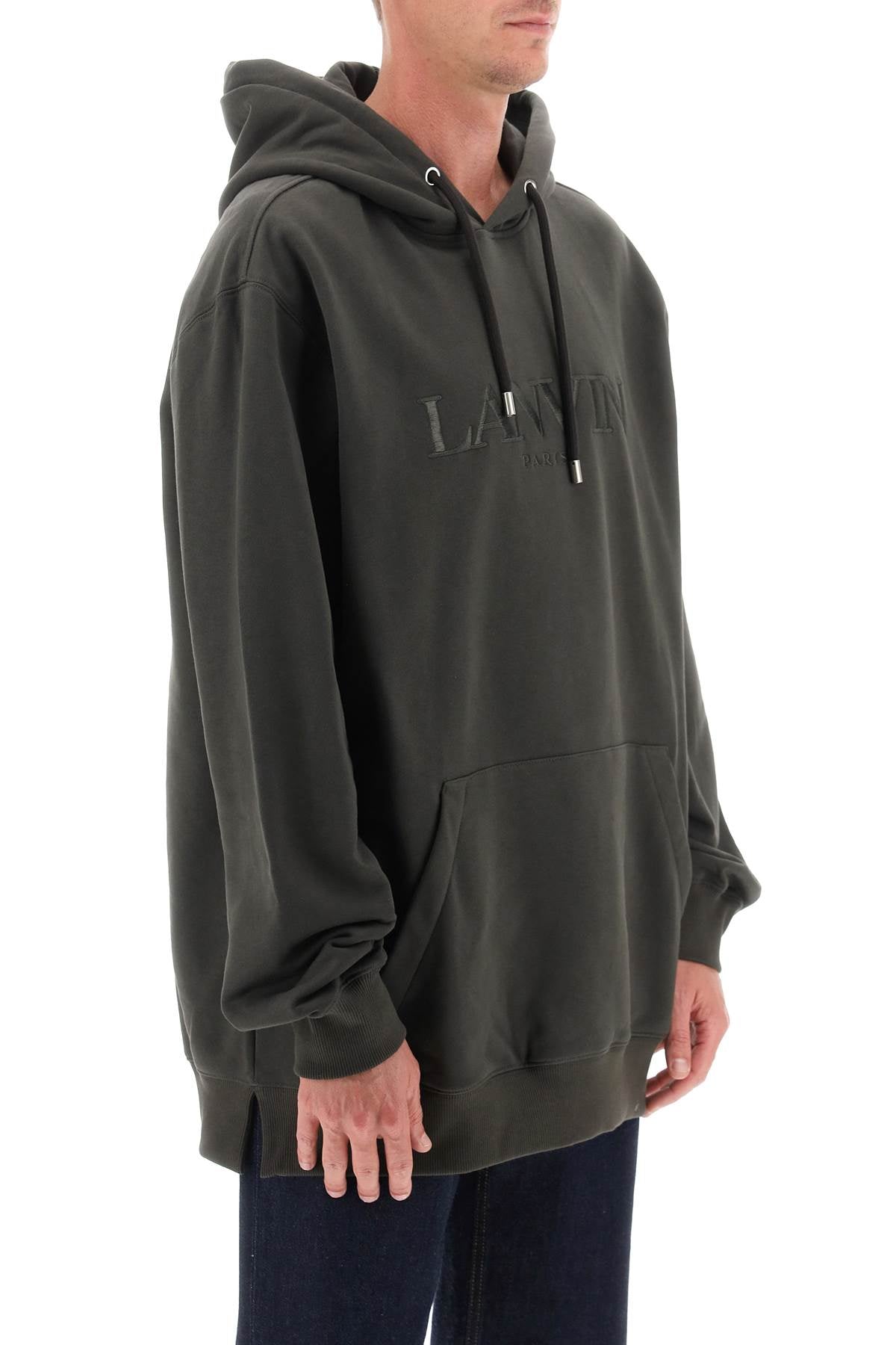 Lanvin hoodie with curb embroidery