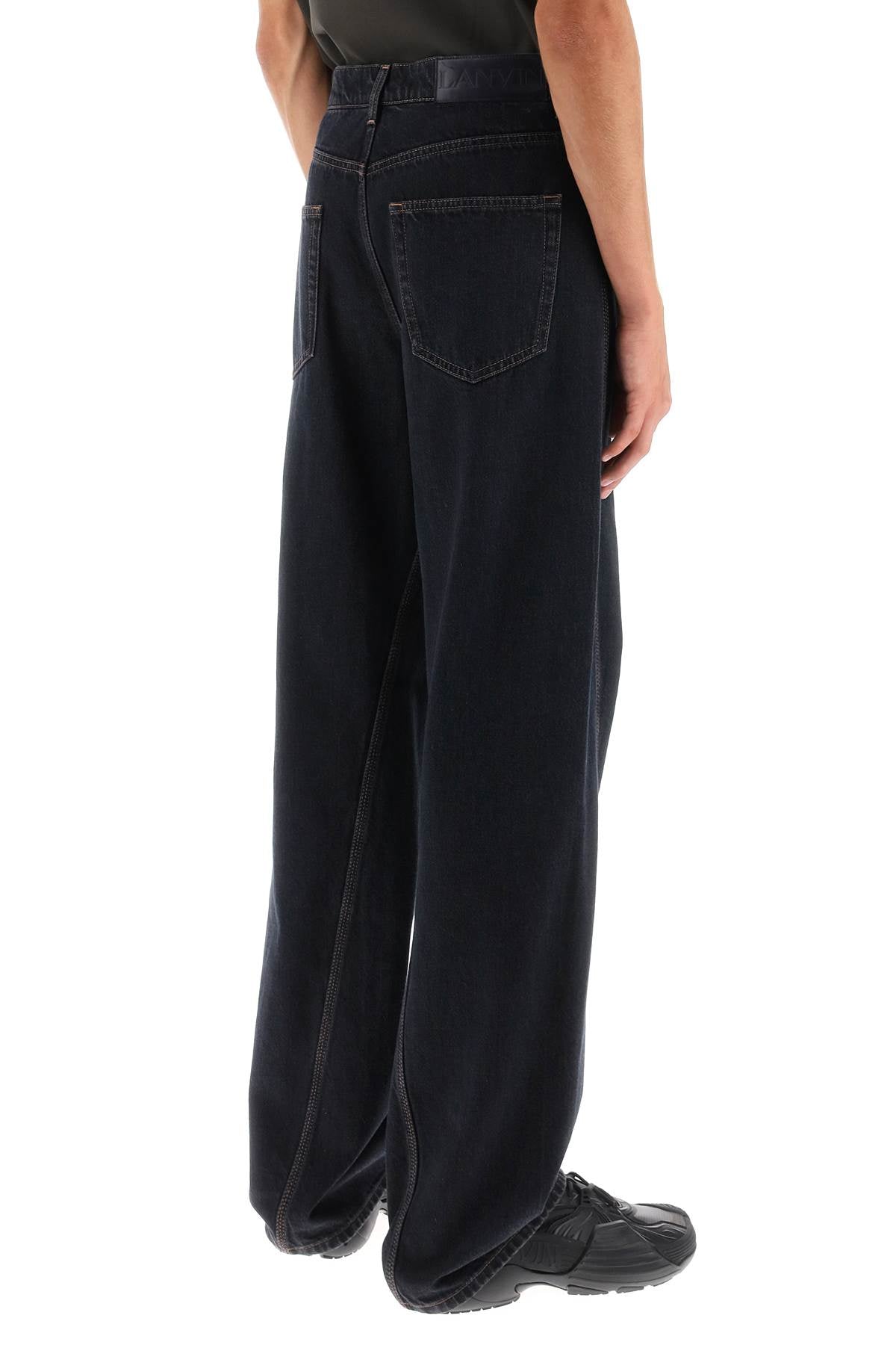 Lanvin baggy jeans with twisted seams