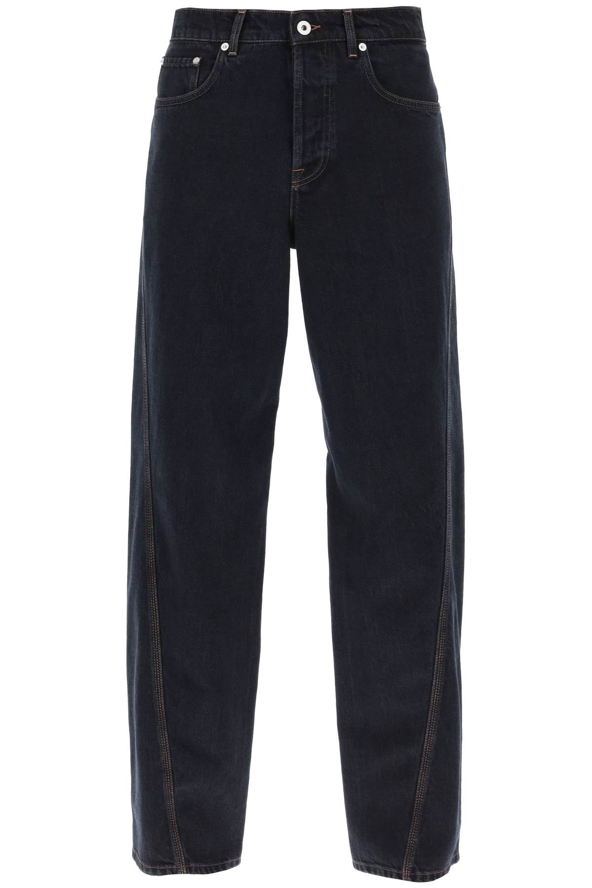 Lanvin baggy jeans with twisted seams