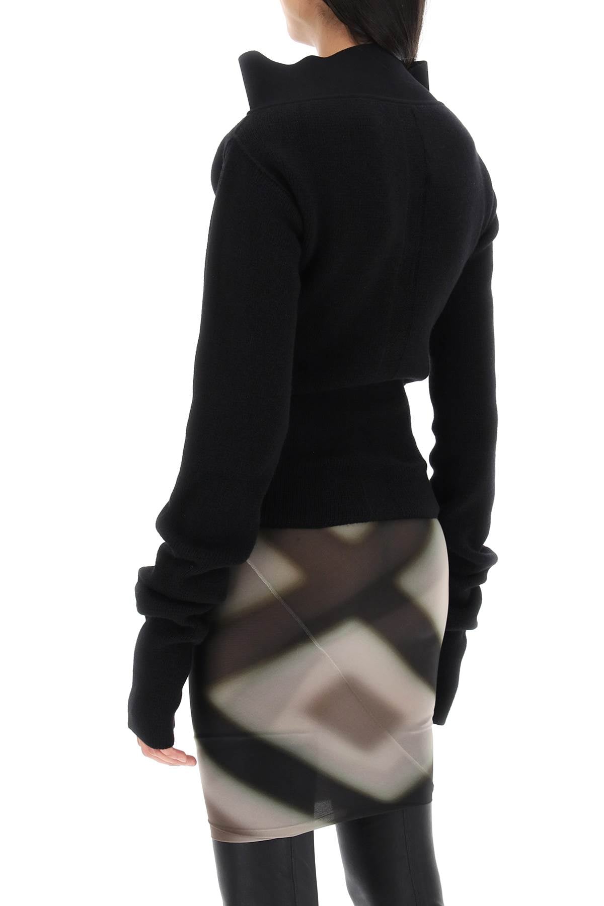 Rick owens cowl neck cashmere sweater