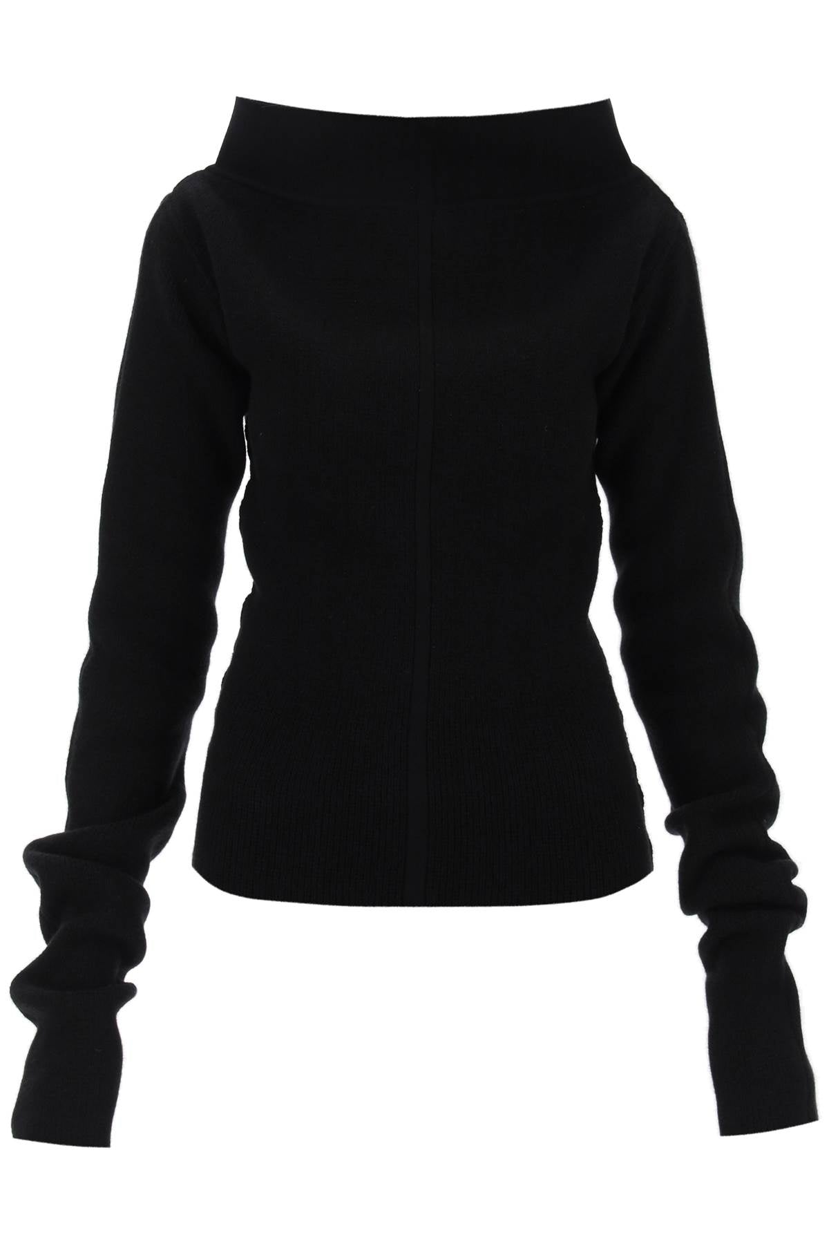 Rick owens cowl neck cashmere sweater