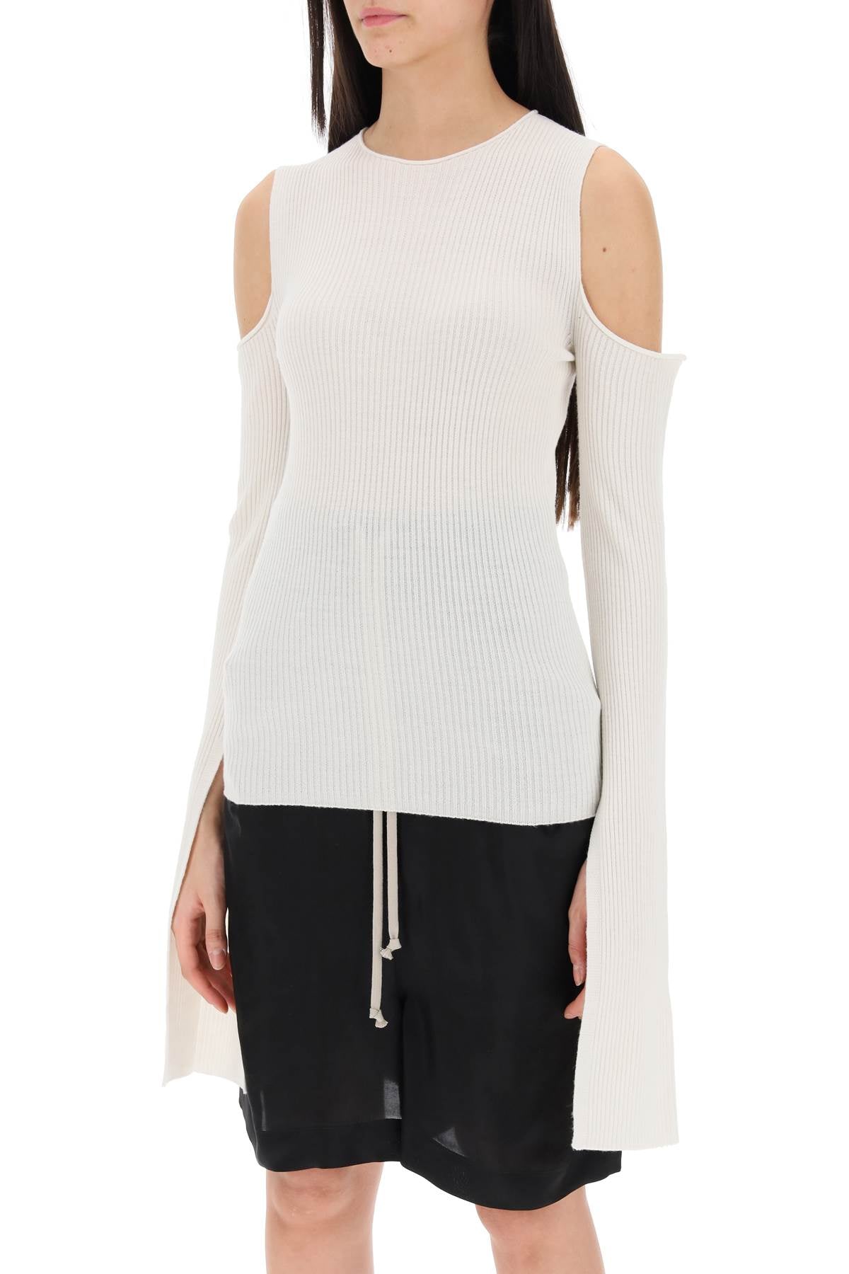 Rick owens sweater with cut-out shoulders