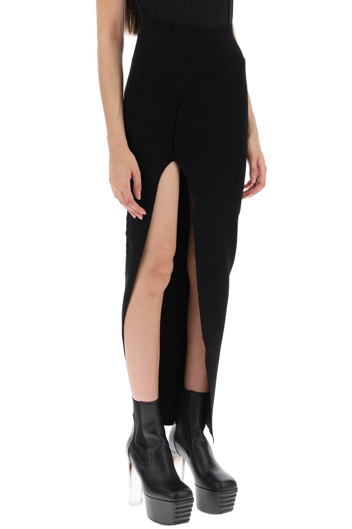 Rick owens 'theresa' long skirt with slit