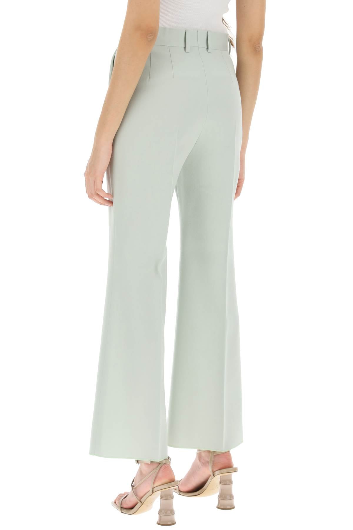 Lanvin kick flare wool trousers