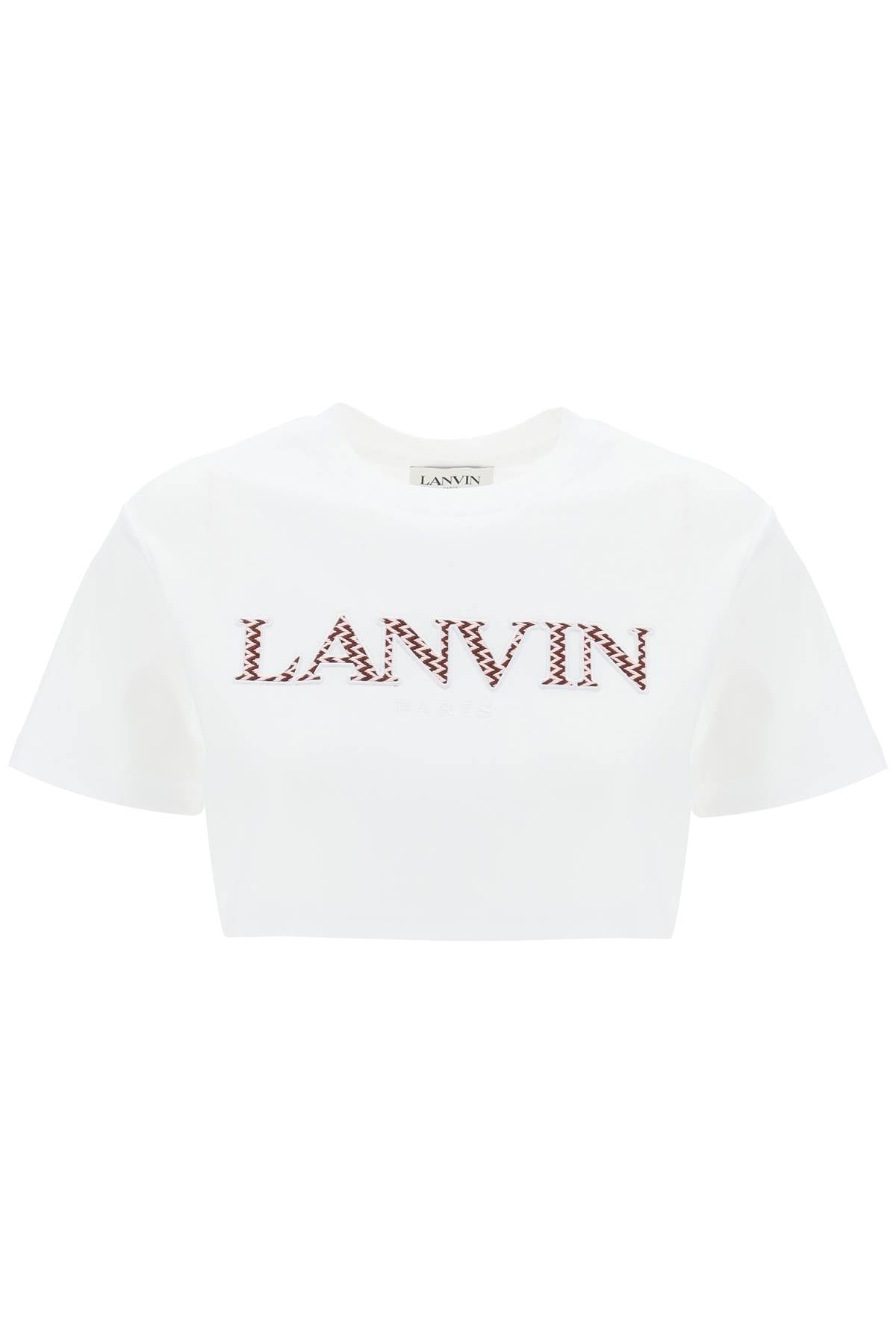 Lanvin curb logo cropped t-shirt