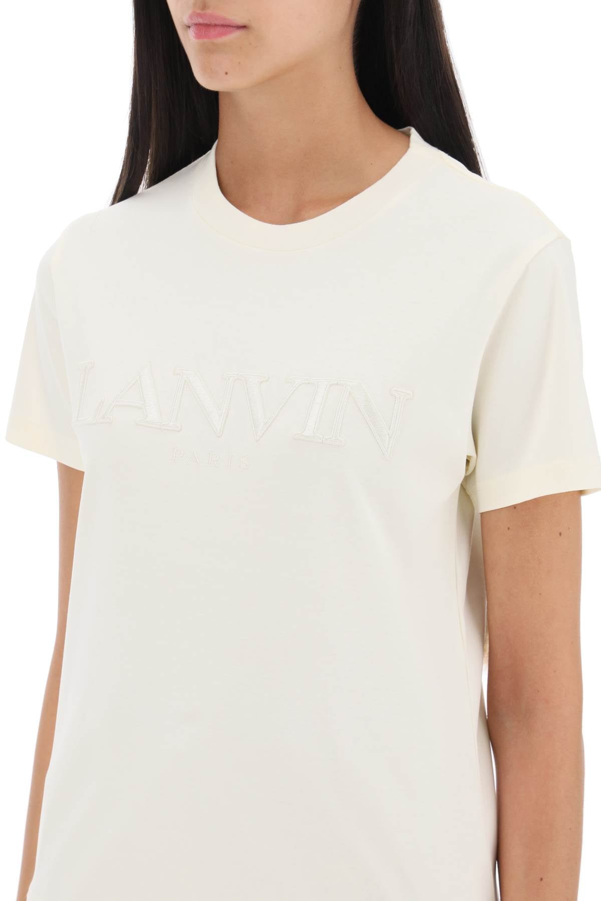 Lanvin logo embroidered t-shirt