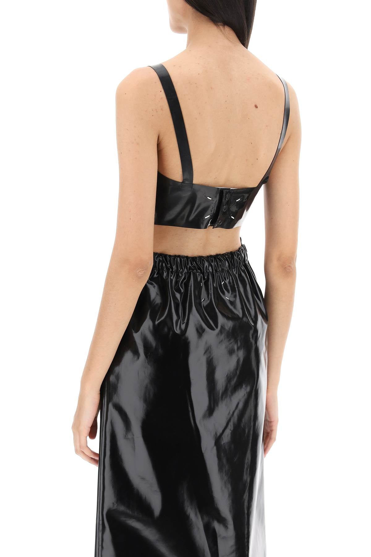 Maison margiela latex top with bullet cups