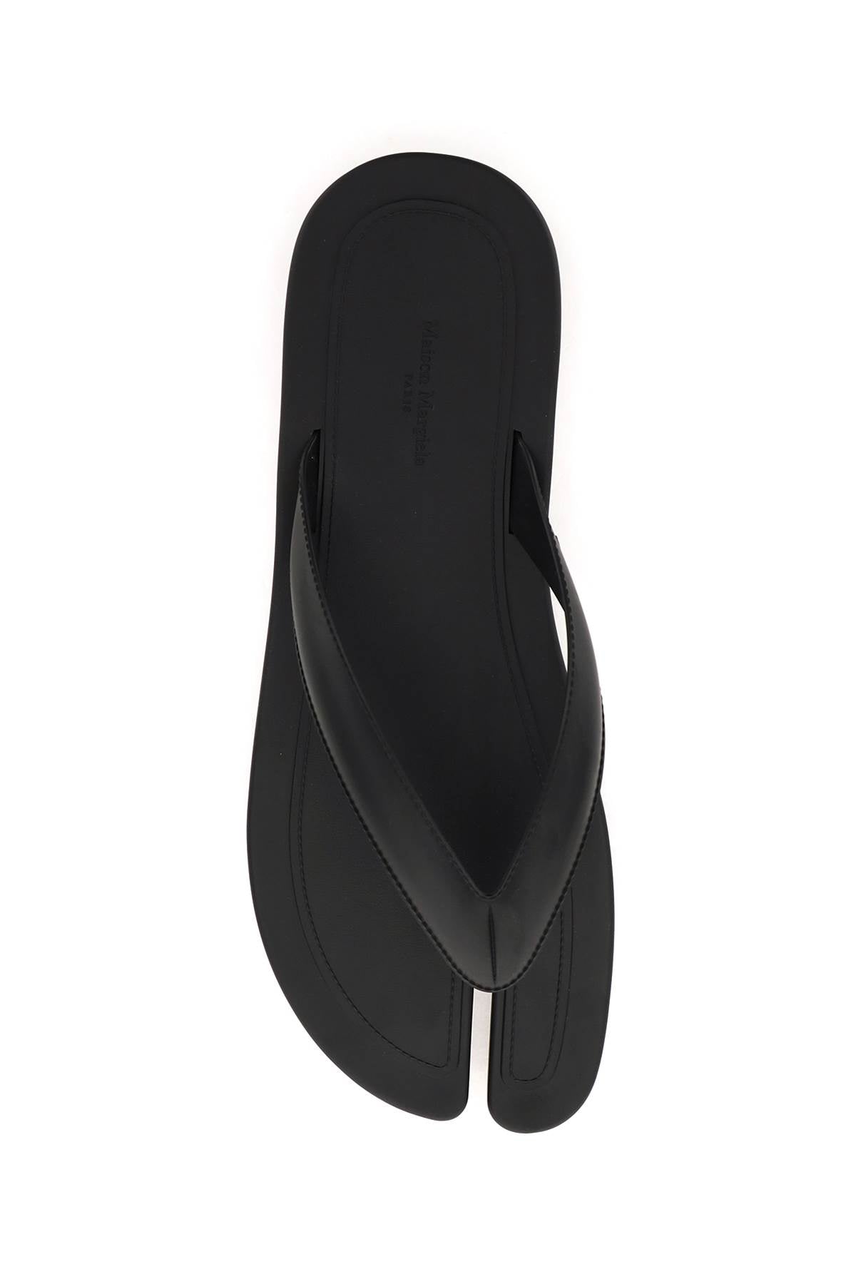 Maison margiela rubber tabi thong slides