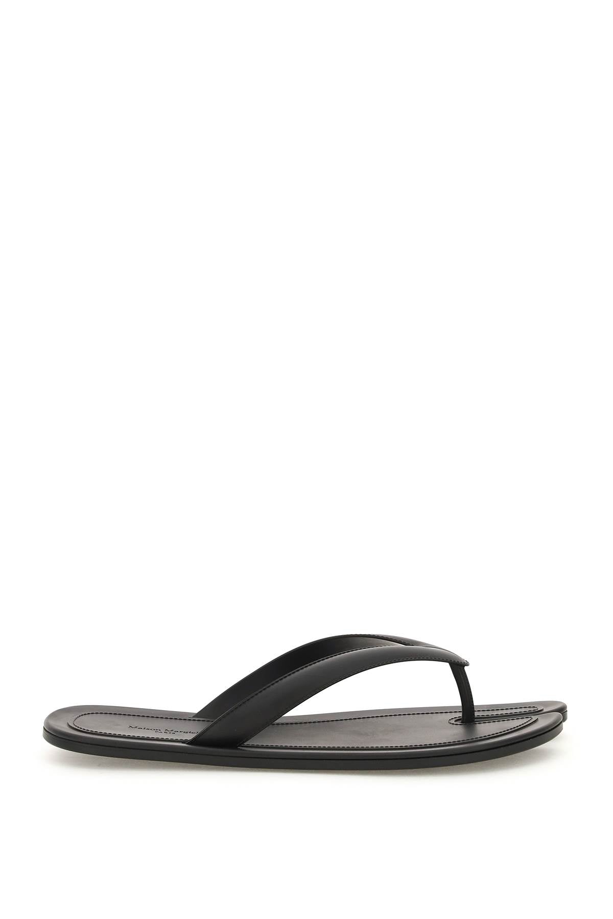 Maison margiela rubber tabi thong slides