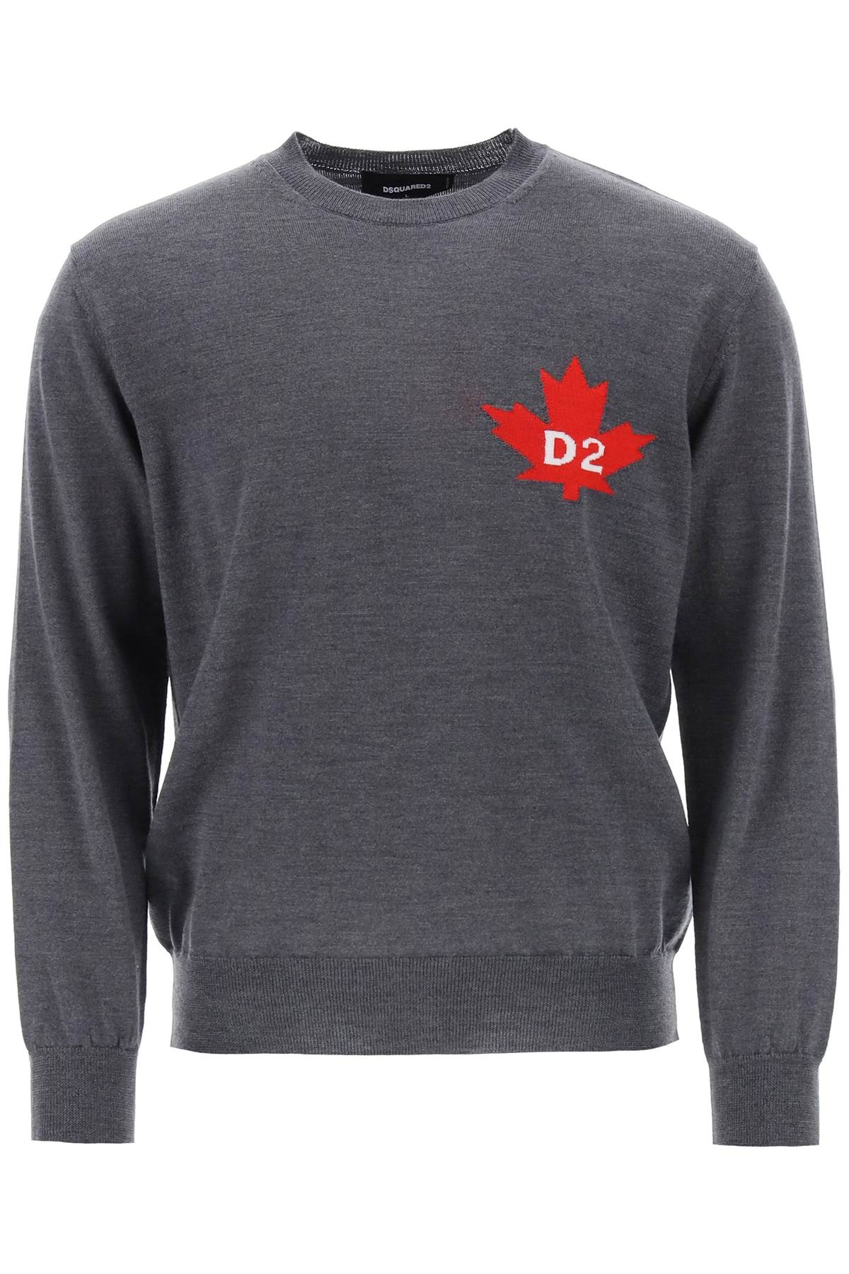 Dsquared2 d2 leaf wool sweater