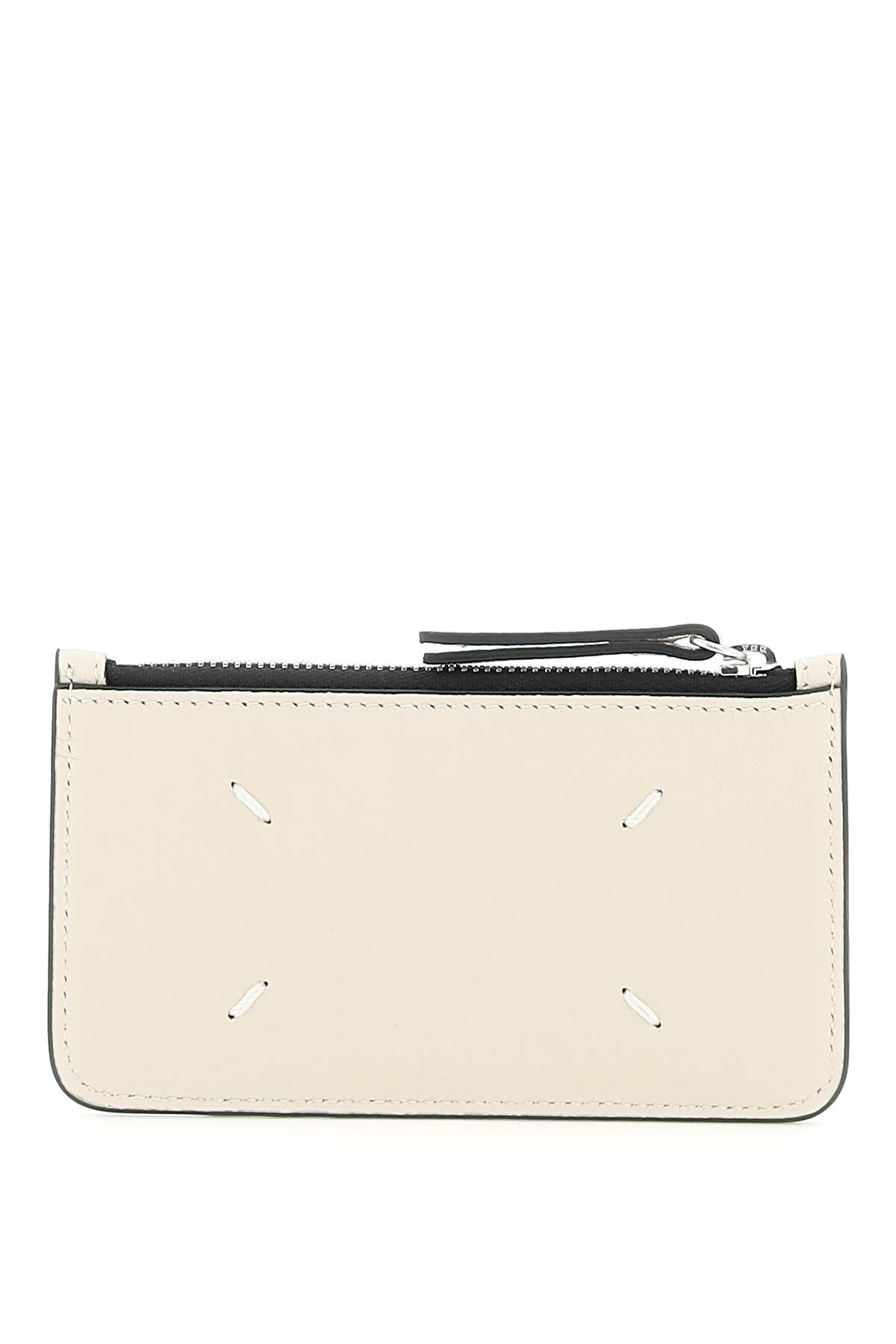Maison margiela leather zipped cardholder