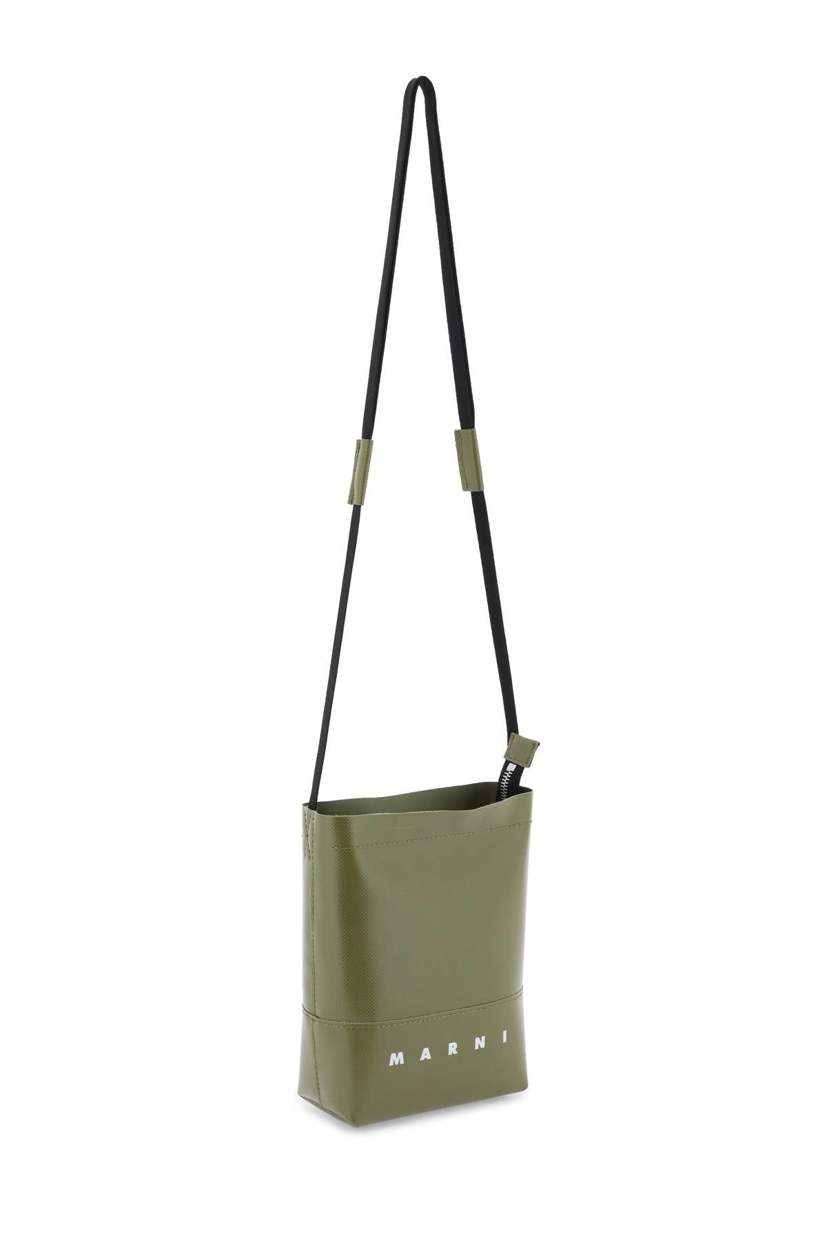 Marni coated canvas crossbody bag