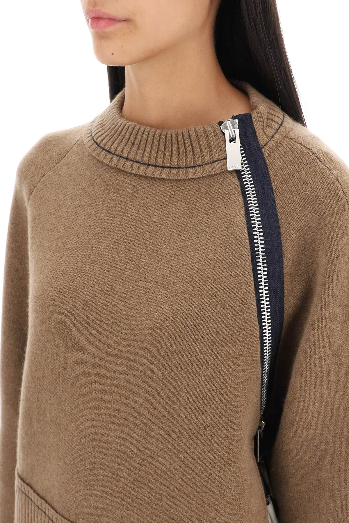 Sacai cashmere cotton sweater