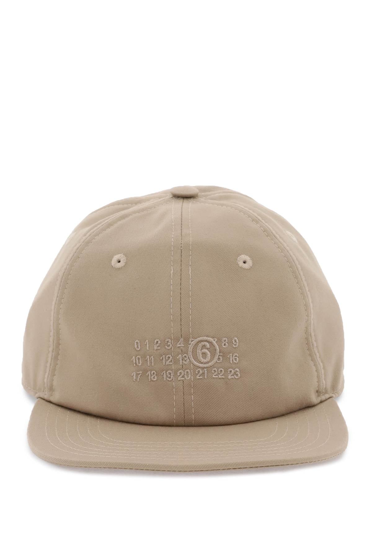 Mm6 maison margiela baseball cap with numeric embroidery