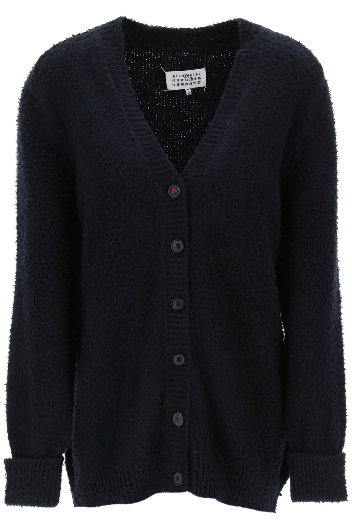 Maison margiela "oversized cotton blend cardigan with
