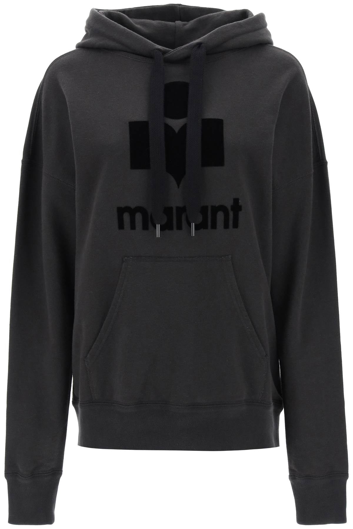 Isabel marant etoile mansel hoodie with flocked logo