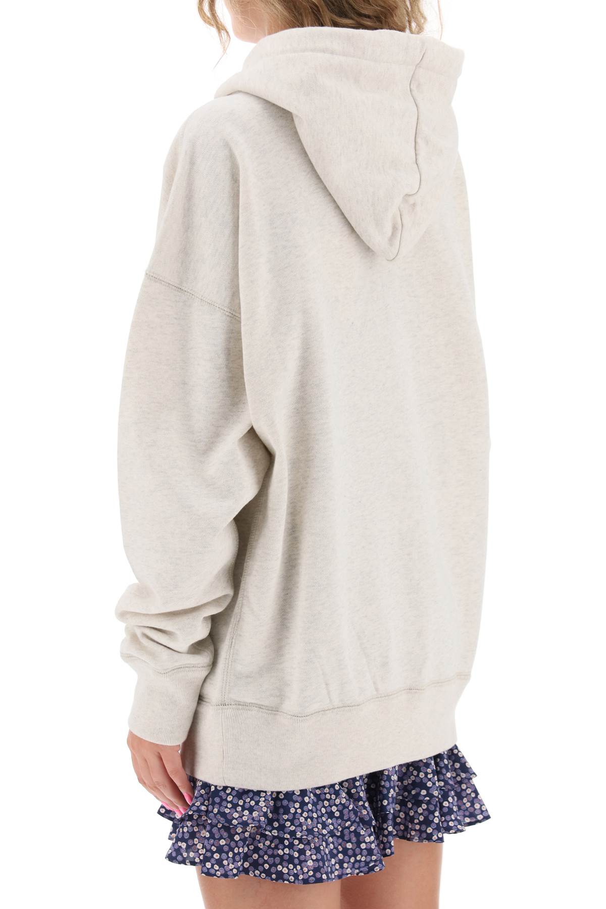 Isabel marant etoile mansel hoodie with flocked logo