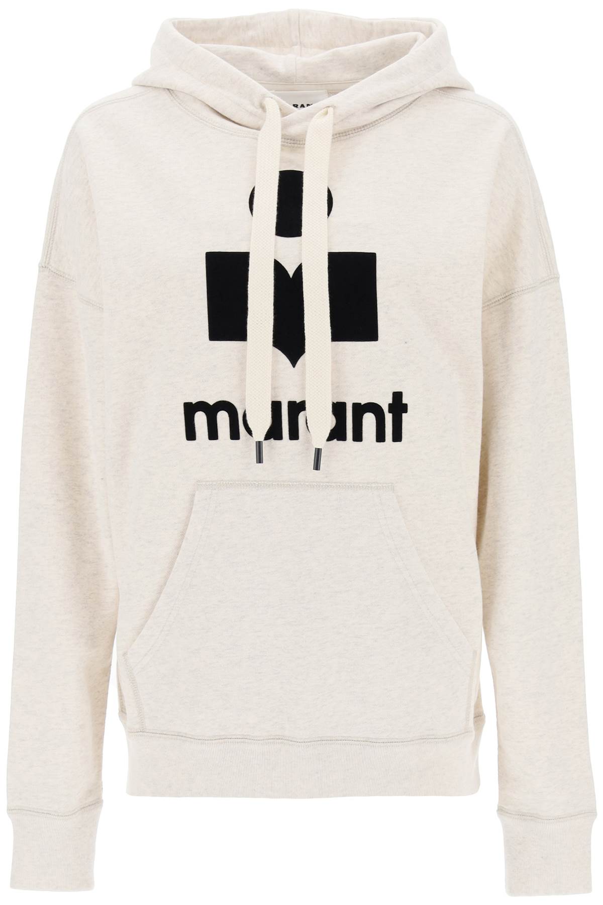 Isabel marant etoile mansel hoodie with flocked logo