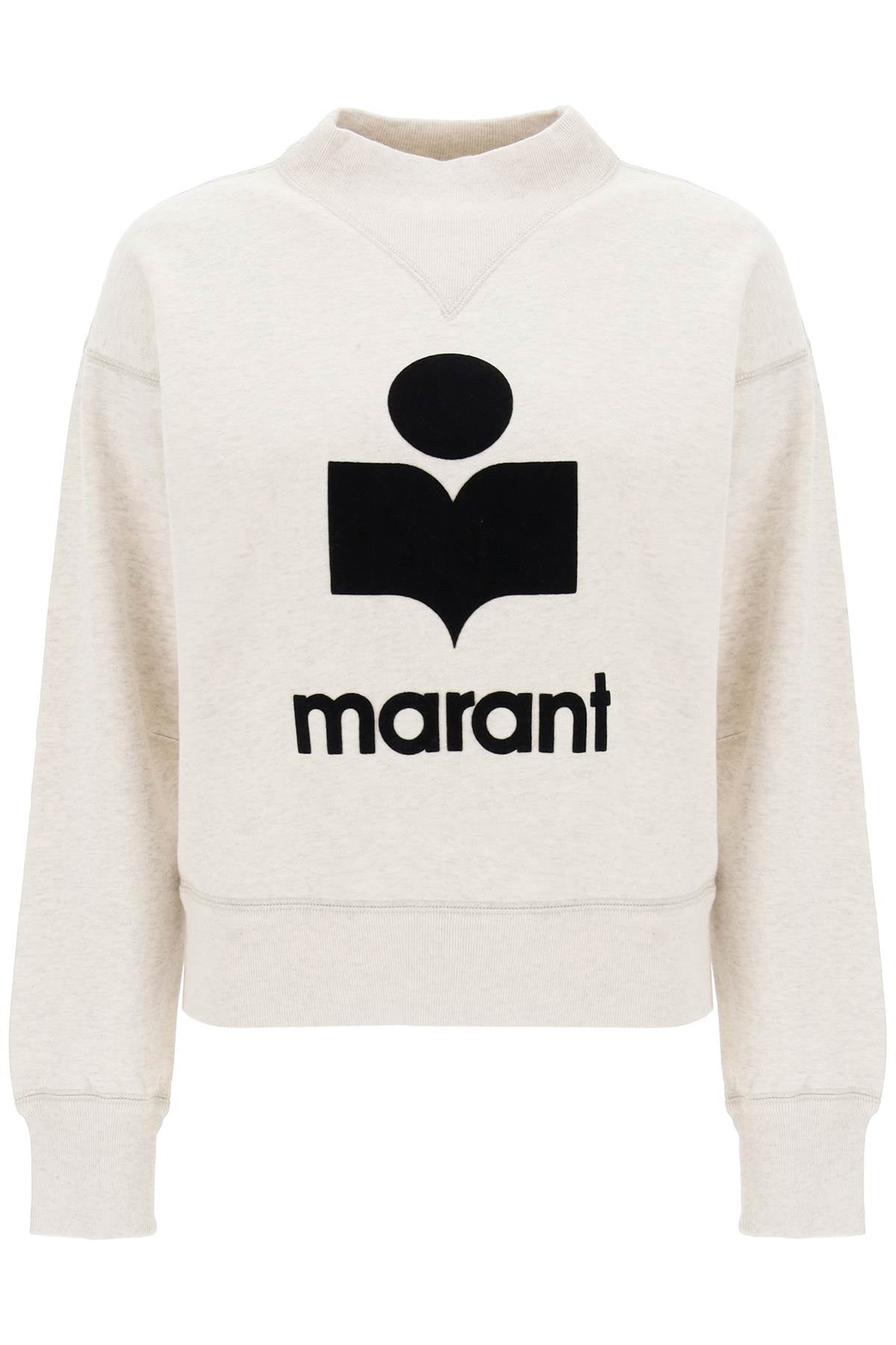 Isabel marant etoile moby sweatshirt with flocked logo