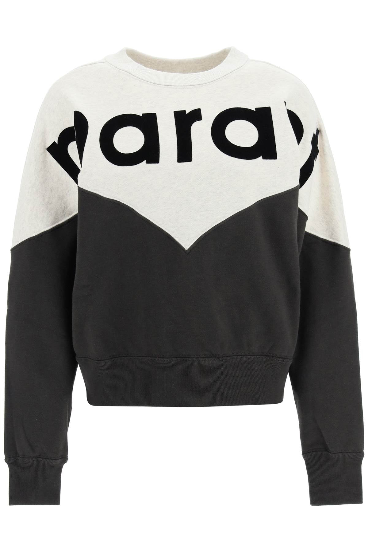 Isabel marant etoile houston sweatshirt with flocked logo