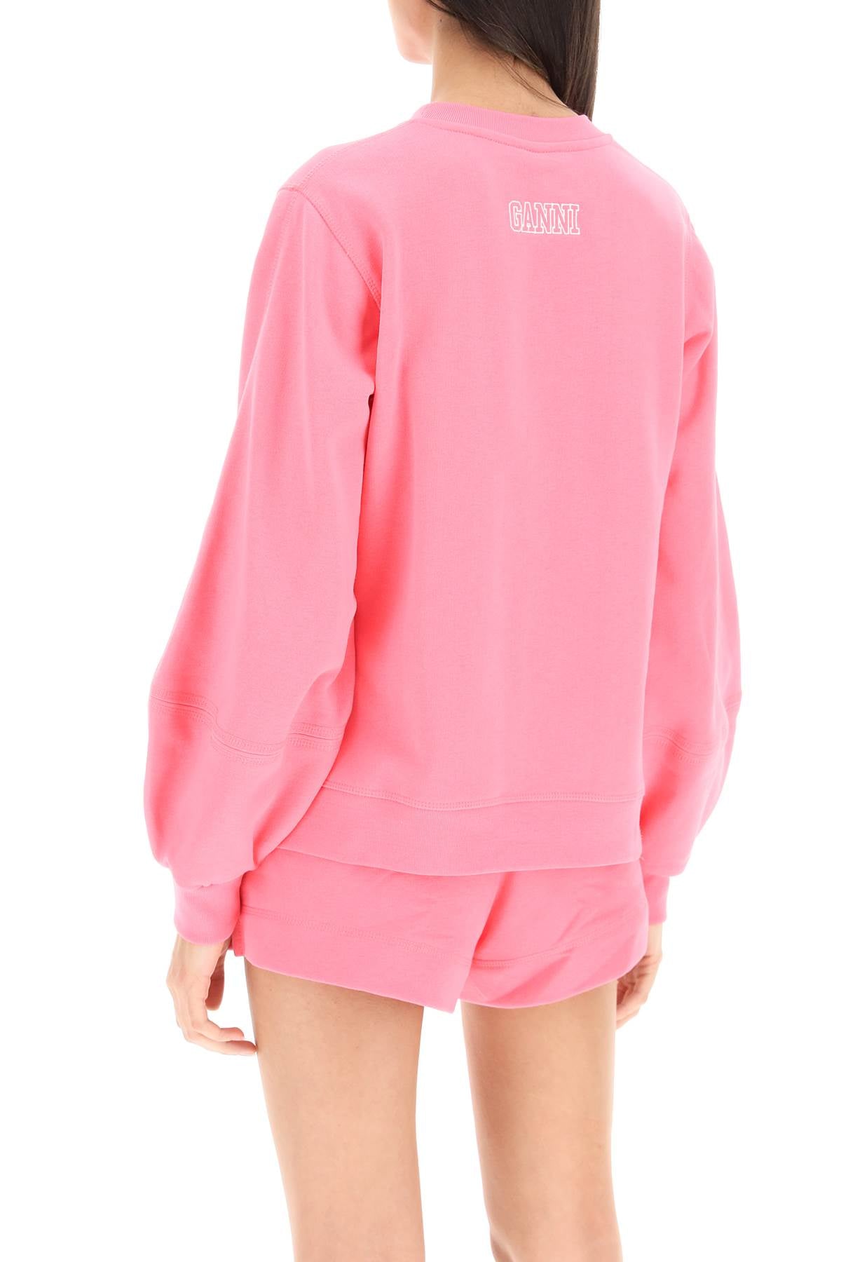 Ganni 'software isoli' puff sleeves sweatshirt