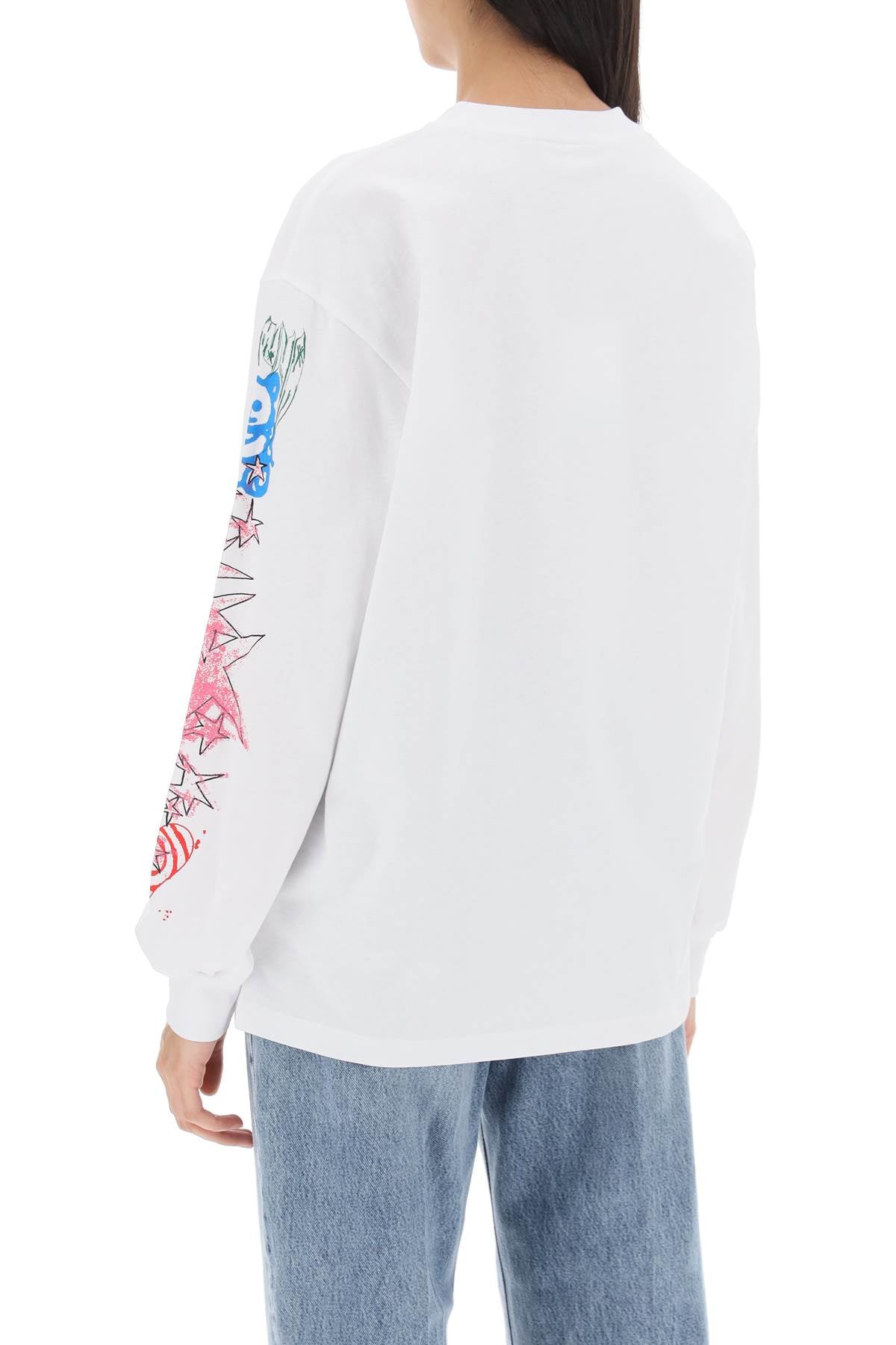 Ganni printed long sleeve t-shirt