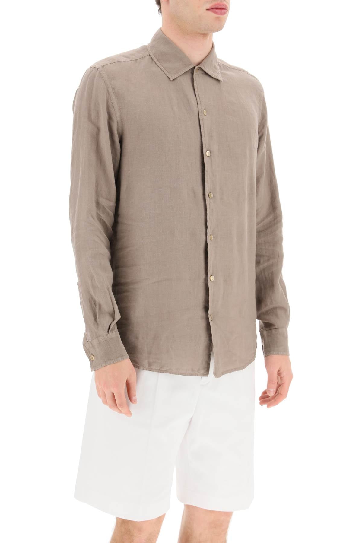 Agnona classic linen shirt