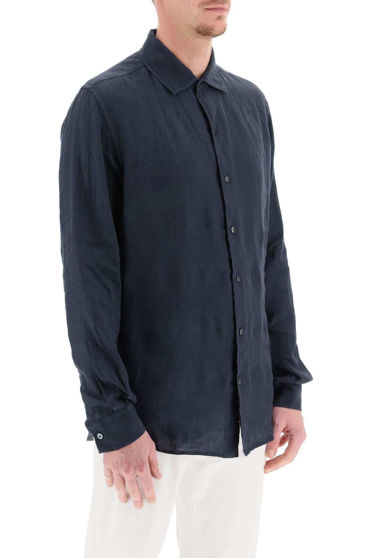 Agnona classic linen shirt