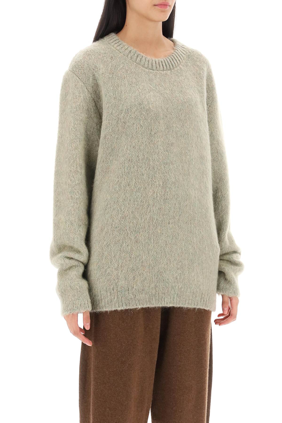 Lemaire sweater in melange-effect brushed yarn