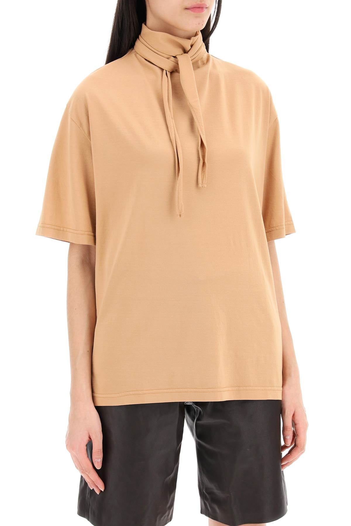 Lemaire t-shirt with scarf accessory