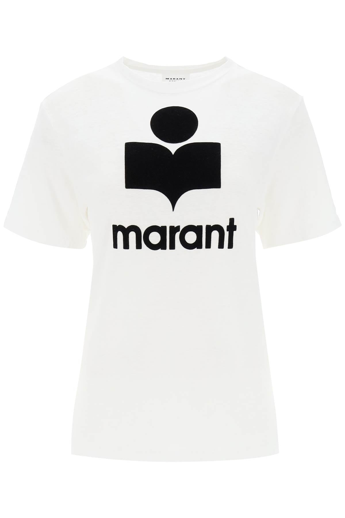 Isabel marant etoile zewel t-shirt with flocked logo