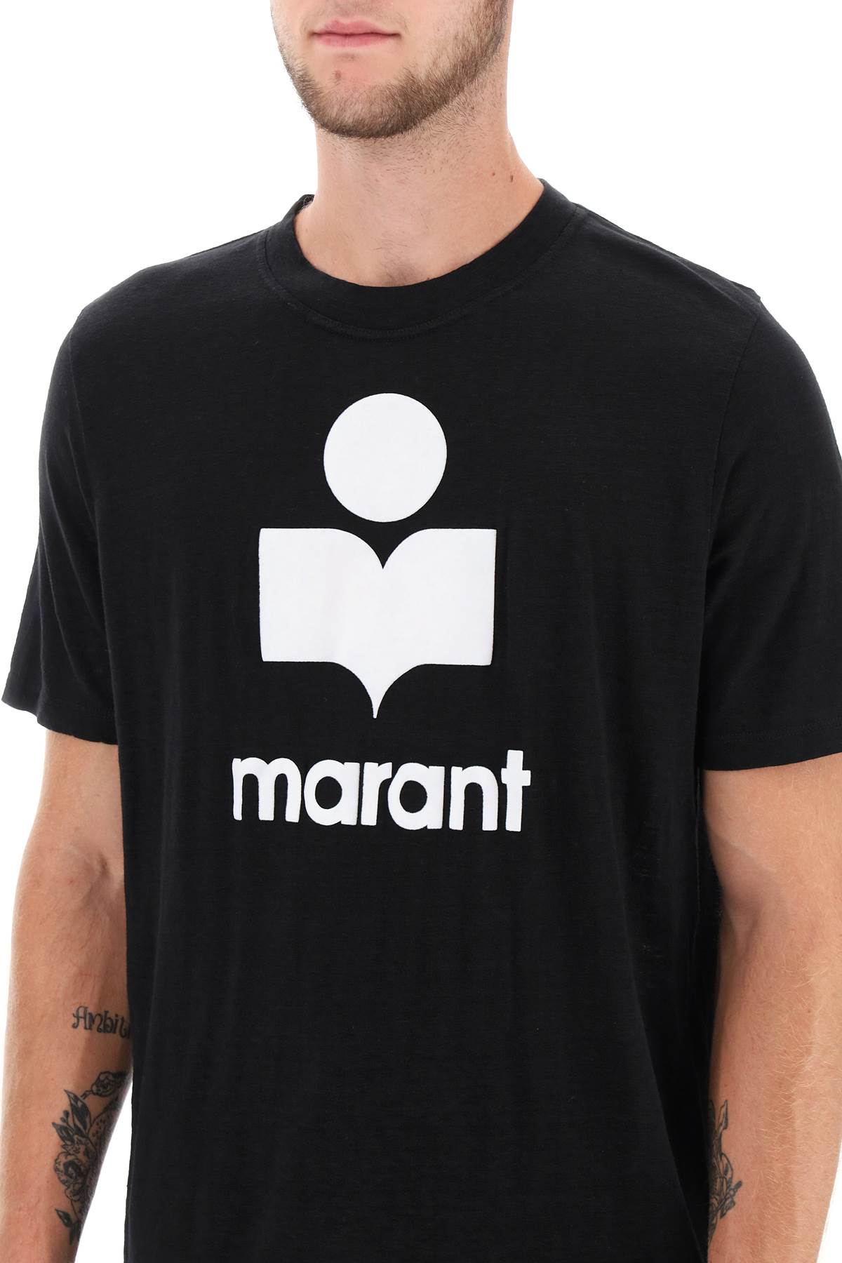 Marant 'karman' logo linen t-shirt