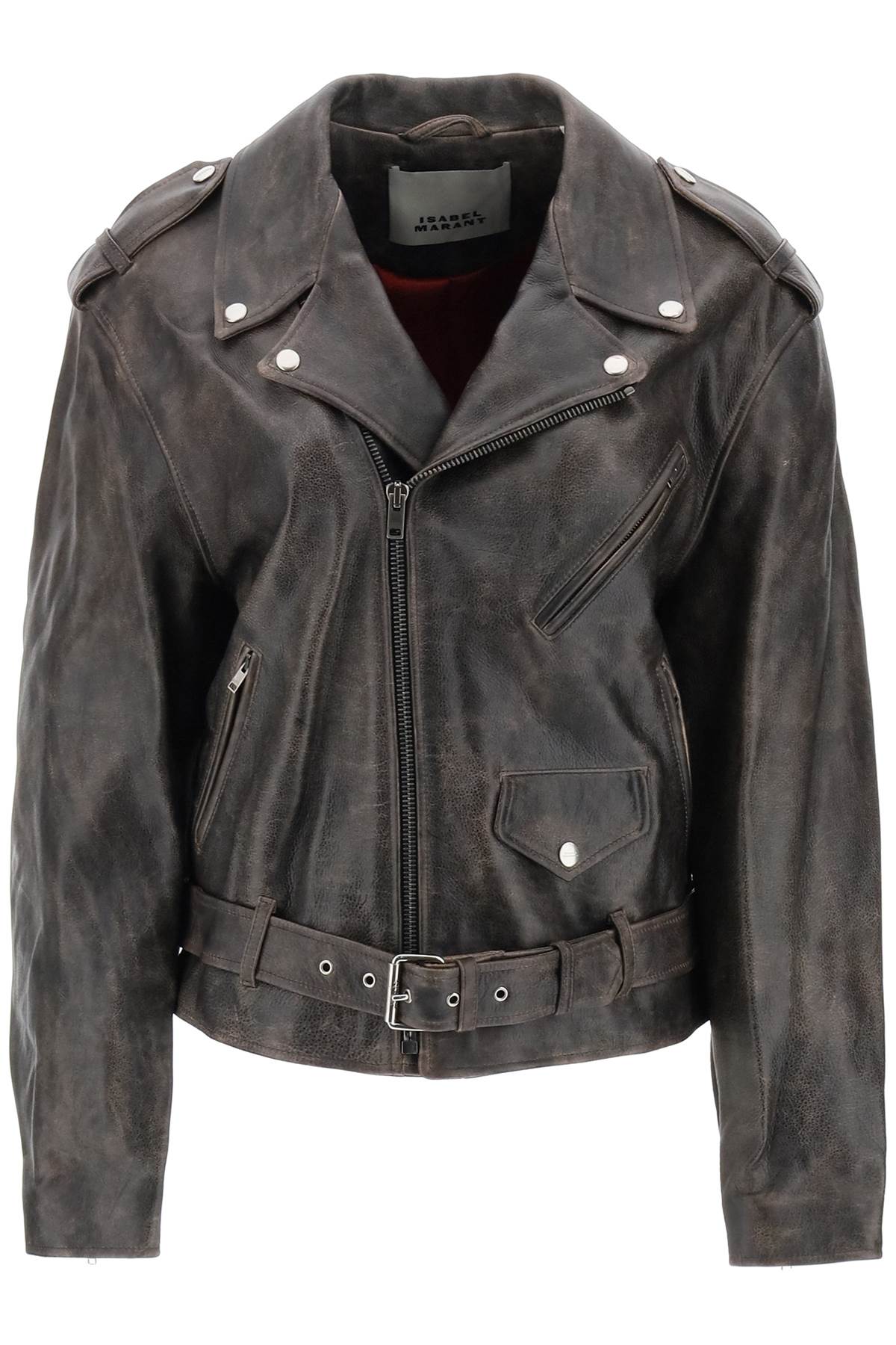 Isabel marant barbara jacket in vintage leather