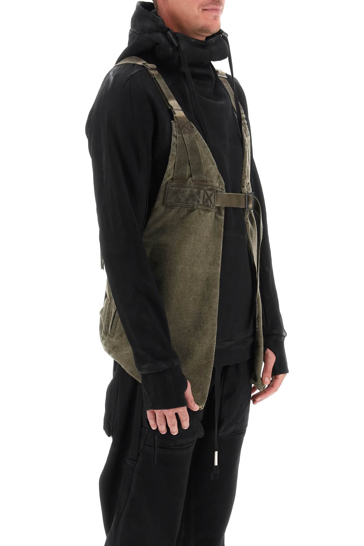 Boris bidjan saberi resin dyed cotton vest