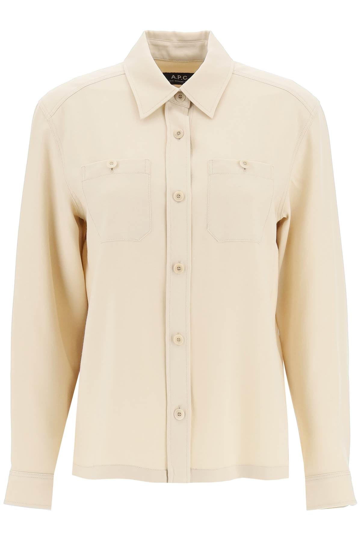 A.p.c. 'chloe' wool and viscose overshirt