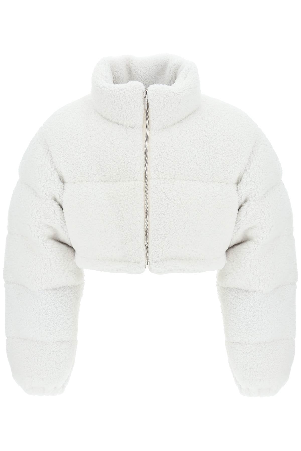 Vtmnts cropped shearling puffer jacket