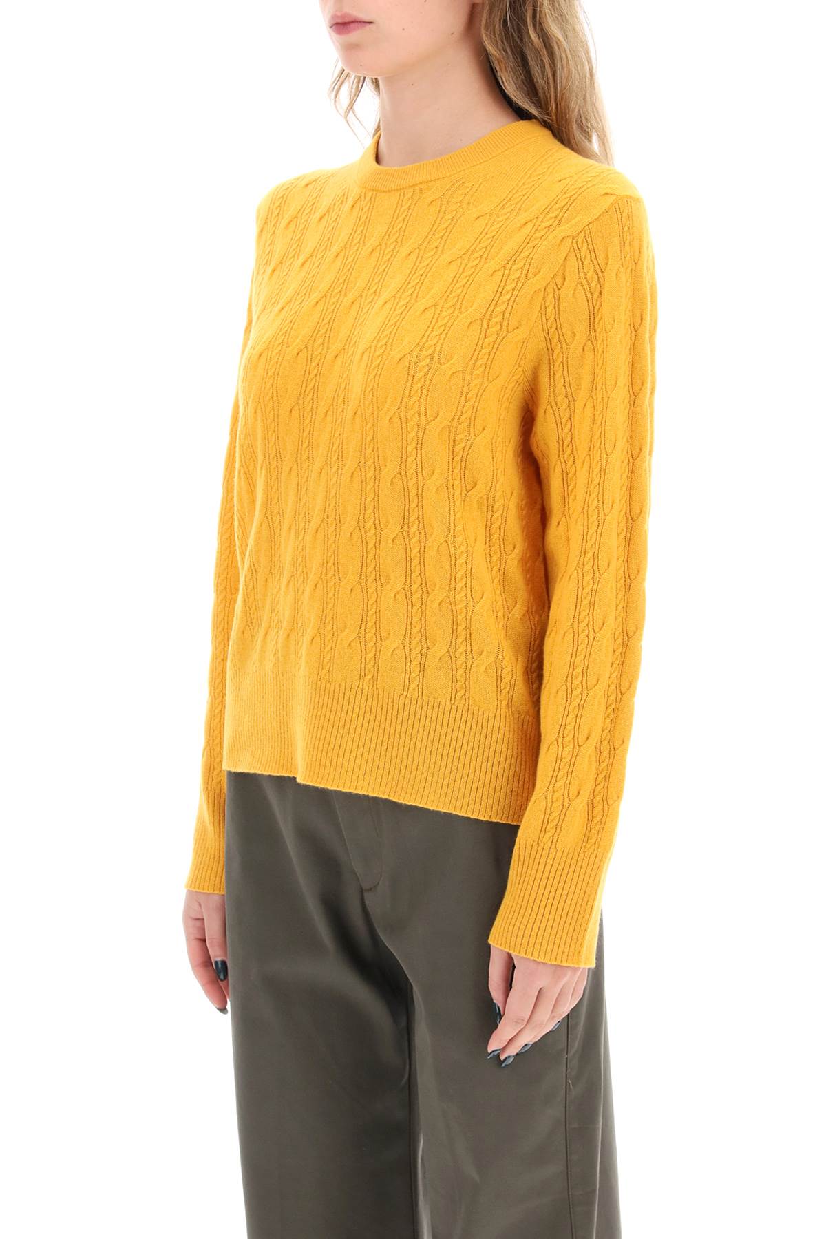 Guest in residence twin cable cashmere sweater