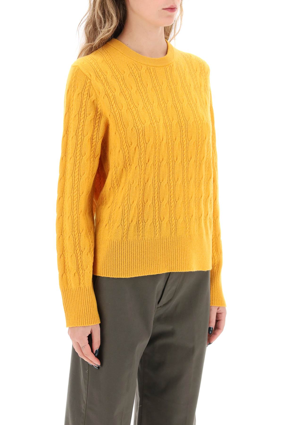 Guest in residence twin cable cashmere sweater