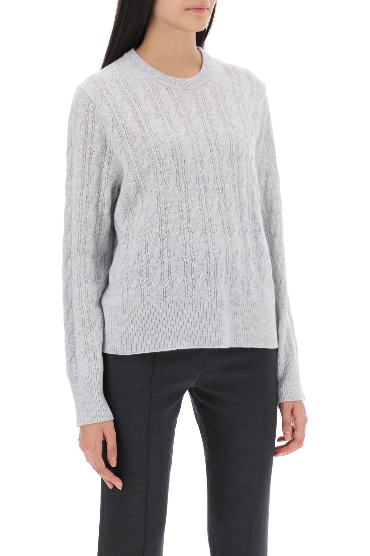 Guest in residence twin cable cashmere sweater