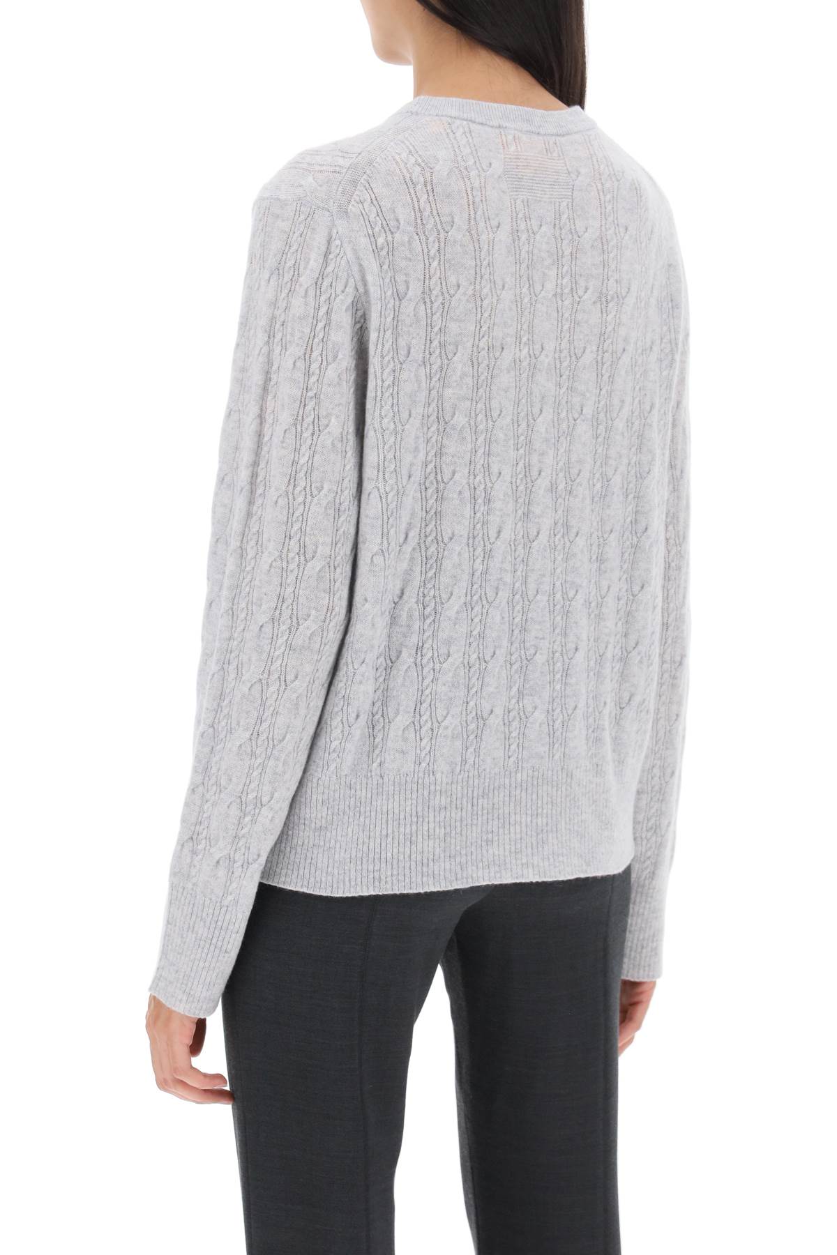 Guest in residence twin cable cashmere sweater